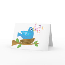 Bird Singing Card
