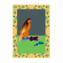 bird spilt wine