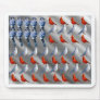 Bird Standing American Flag Mouse Pad