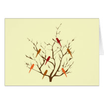 Bird Tree Greeting Card