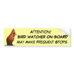 Bird Watcher Bumper Sticker bumper stickers