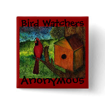 Bird Watcher's Button