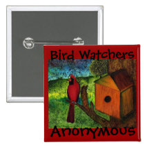 Bird Watcher's Button