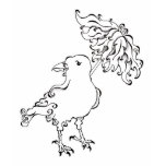 Bird with Umbrella t-shirts