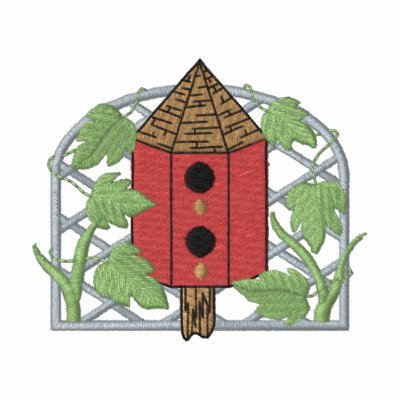 Birdhouse and Vines Polo Shirt by ZazzleEmbroidery