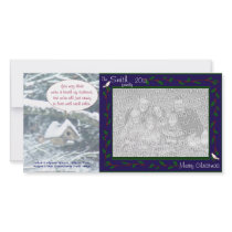 birdhouse in the snow, doves & holly, blue, cuckoo photo cards
