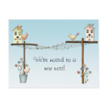 Birdhouse New Address Postcard