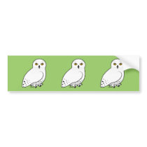 Birdorable Snowy Owl Bumper Sticker
