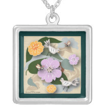 Birds and Bees Necklace
