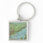 Birds Eye View Map Of New York And Vicinity