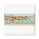 Bird's-eye View of the Fleet in San Francisco Bay, Fridge Magnet