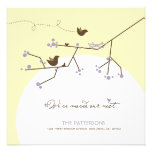 Birds Family Nest Tree Home Moving Announcement