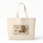 Birds Find Shelter in Lantern Vintage Christmas bags