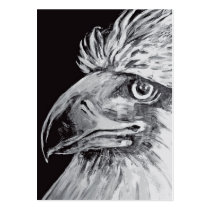 Birds Head and Beak, Black & White Business Cards