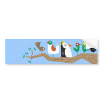 Birds in a Tree Bumper Sticker