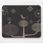 Birds In Love Design3 Black Mousepad