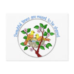Birds in Nest Beautiful Times are Shared Postcard