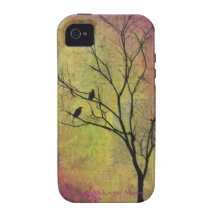 Birds in Tree Silhouette Titled 'The Constant Wife Case-Mate iPhone 4 Covers