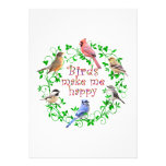 BIRDS MAKE ME HAPPY ANNOUNCEMENTS