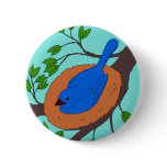 Birds_nest2_cp_color_2 Pinback Buttons