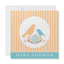 Birds Nest Baby Shower Invitiations Invitation