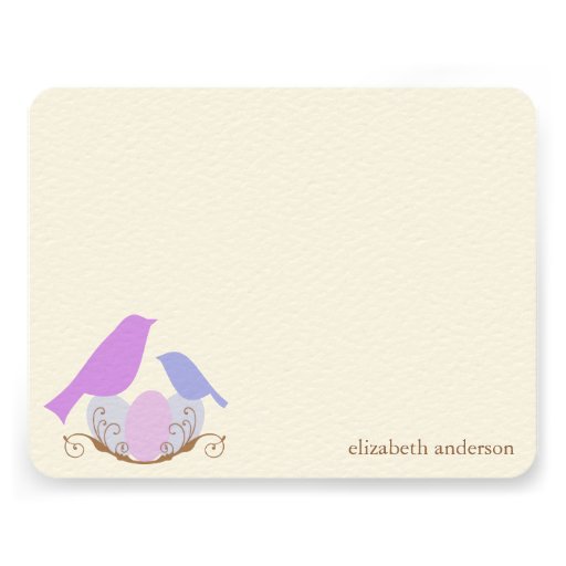 Birds Nest Flat Thank You Cards Invitations