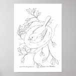 Bird's Nest Line Drawing