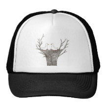 Birds nest mesh hats