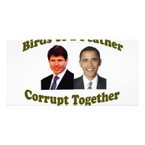 Birds of a Feather Corrupt Together Customized Photo Card