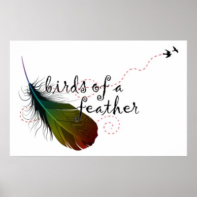 birds of a feather. print by chromatosis