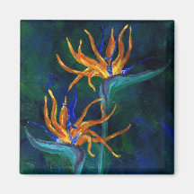 Birds of Paradise Fridge Magnet