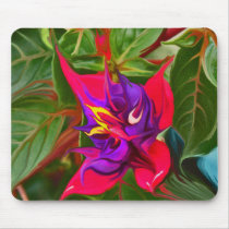 Birds Of Paradise Paint Pink Mouse Pad