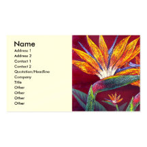 Birds Of Paradise Tropical Flower - Multi Business Card Templates