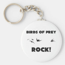 Birds Of Prey Rock Keychain