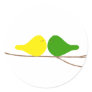 Birds on a Branch Round Sticker