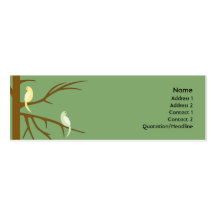 Birds on a Tree - Skinny Business Card