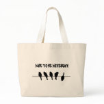Birds on a wire – dare to be different tote bags