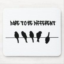 Birds on a wire – dare to be different mousepads