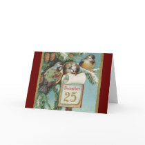 Birds on Decemeber 25th Card