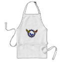 Birds On Flower Wreath Apron