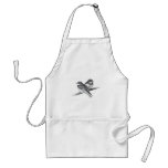 BIRDS ON WIRE: BABIES: PENCIL ARTWORK aprons