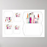 Birds Party Design Pillow Box Packaging Print