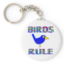 BIRDS RULE KEYCHAINS