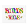 BIRDS RULE POSTCARD