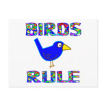 BIRDS RULE postcards