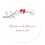 Birds Silhouettes Favour Stickers or Envelope Seal