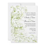 Birds & Swirls Wedding Invitations #17