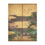 Birds with Autumn and Winter flowers Post Card
