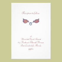 Birds with Stefana Reception invitations