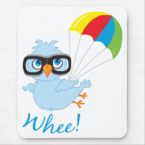 Birdy Parachute Mouse Pad
